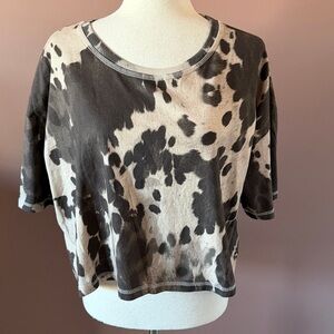 Gilded Intent Cow Print Crop